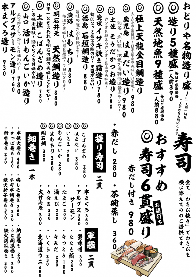 成田メニュー造り寿司6-2
