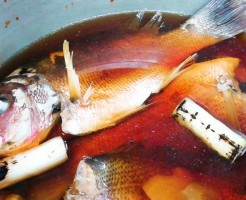 クロホシフエダイ煮付け