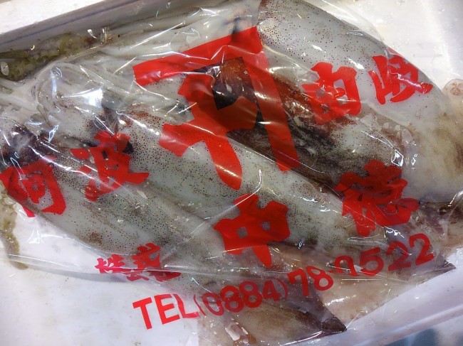 「徳島 活けするめいか」