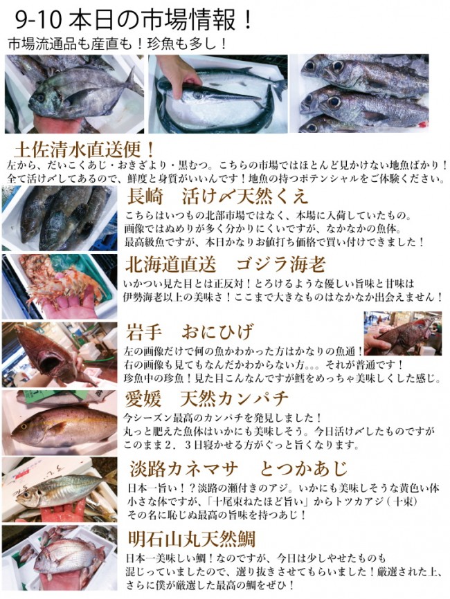入荷情報9-10